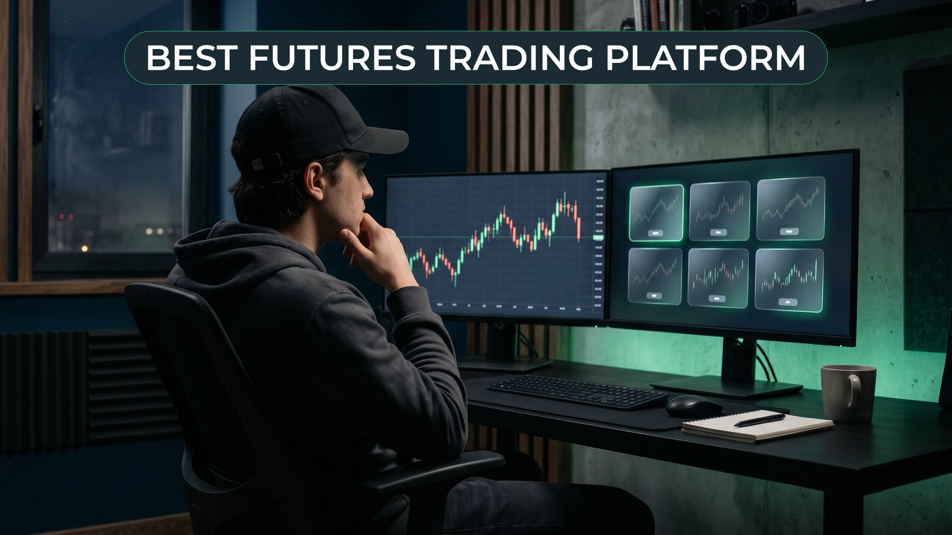 Illustration of a futures trading platform.